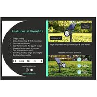 Oco Life Solar Powered Outdoor Spotlight